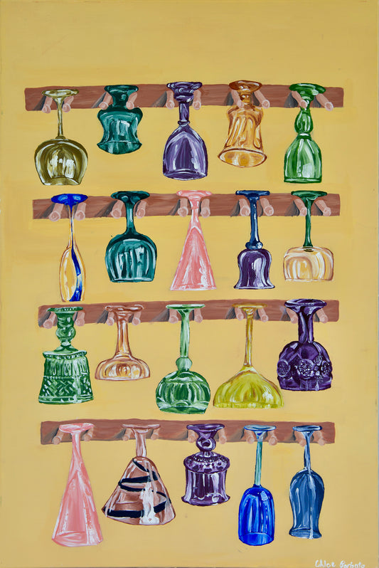 "Funky Glasses" 24 x 36" Original Painting